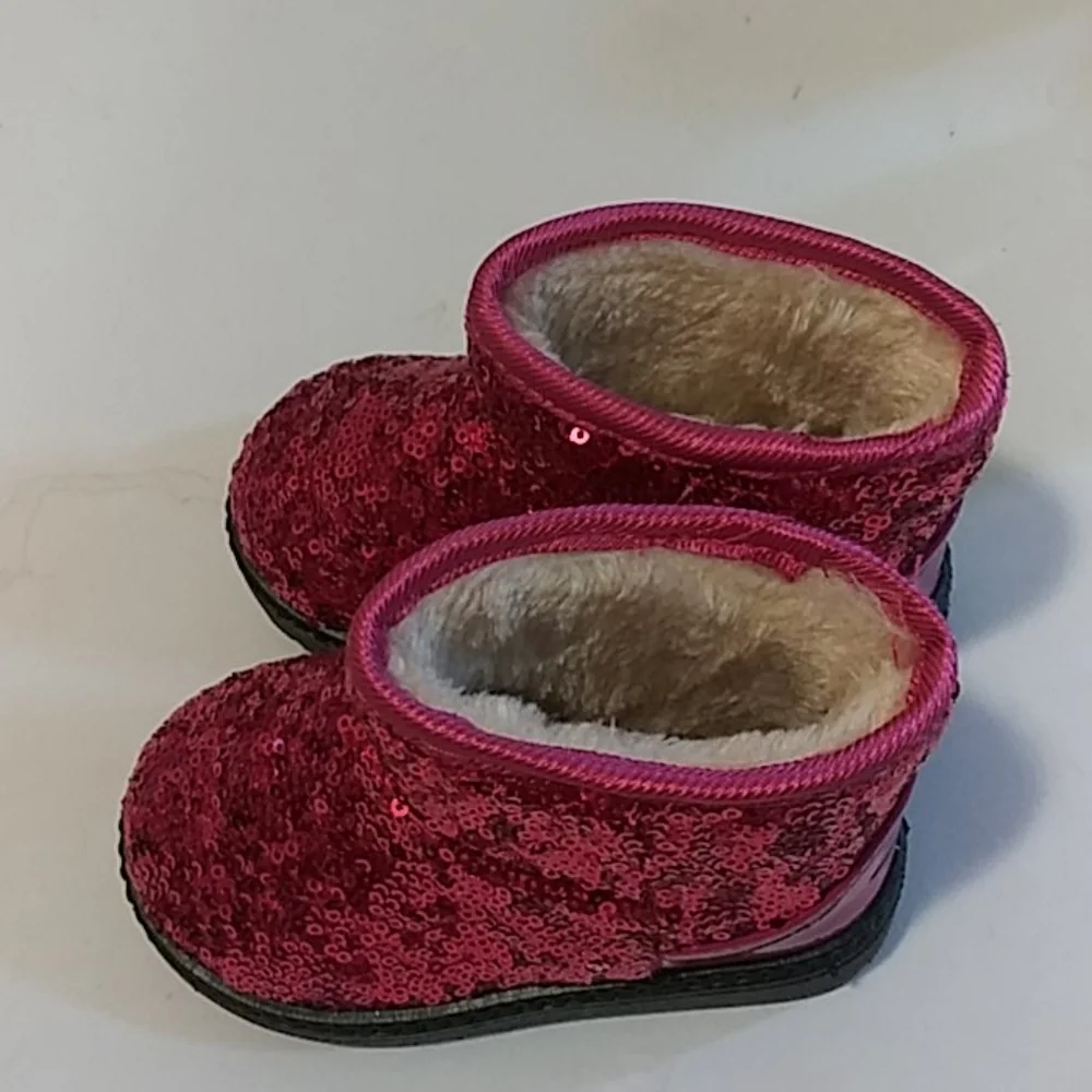 Girls Winter Sequined Boots Size 5.5